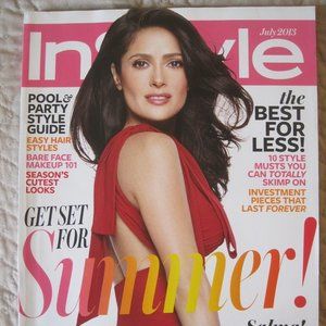INSTYLE MAGAZINE SALMA HAYEK JULY 2013 *